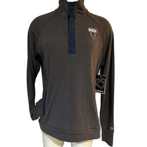 NEW Howard University Bison Colosseum Athletics 1/4 Gray LS Shirt Women's M